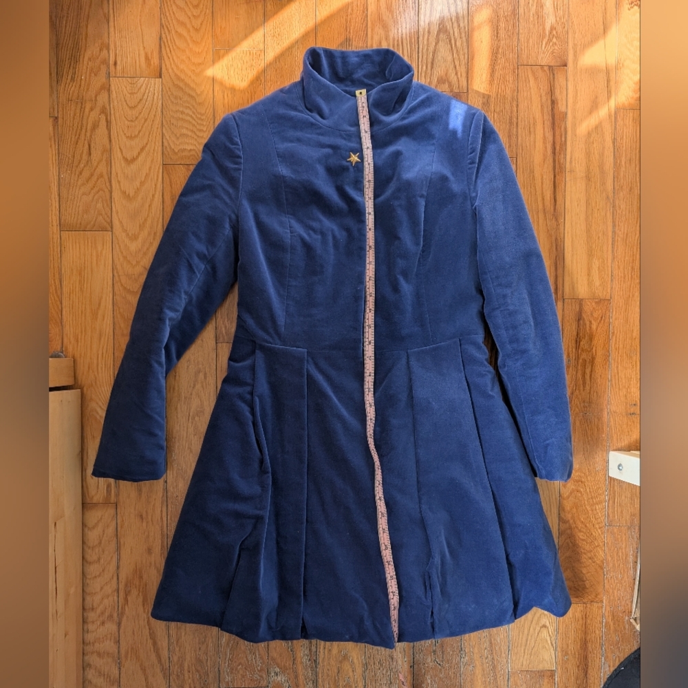 Gorgeous Vegan Winter Velvet Pea Coat !! - Picture 6 of 8